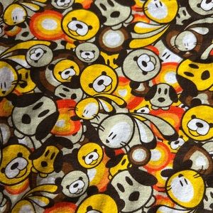 Raw Blue Men’s Animal Cartoon Faces Short Size XL.